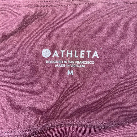 Athleta Maroon Leggings - Picture 4 of 4